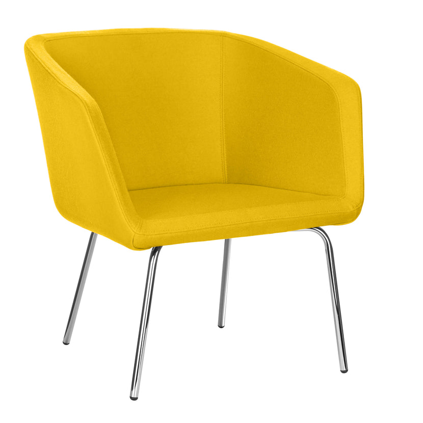 MEG Lounge armchair | 4-foot frame, wool cover Velito