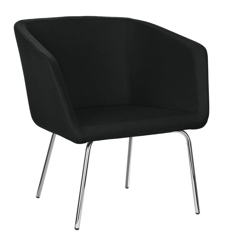 MEG Lounge armchair | 4-foot frame, wool cover Velito
