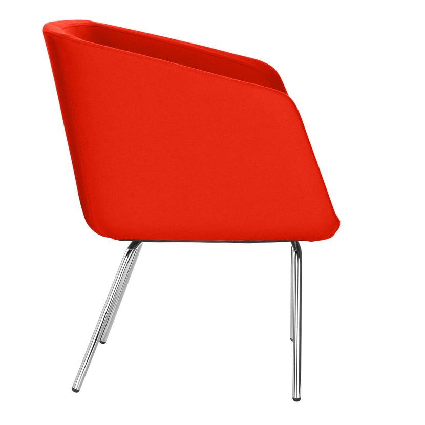 MEG Lounge armchair | 4-foot frame, wool cover Velito