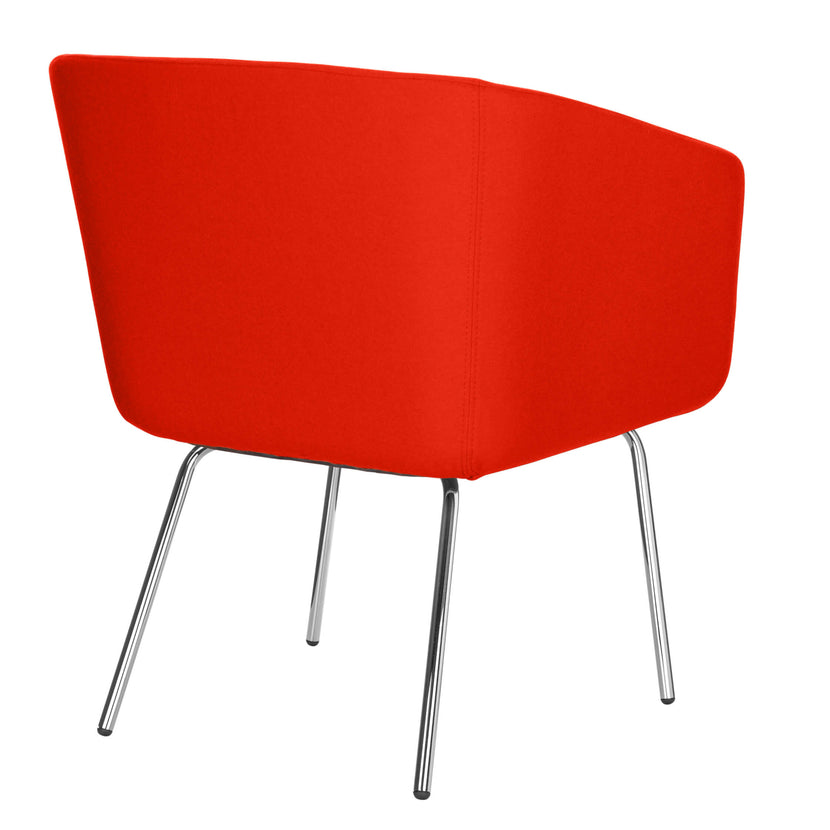 MEG Lounge armchair | 4-foot frame, wool cover Velito