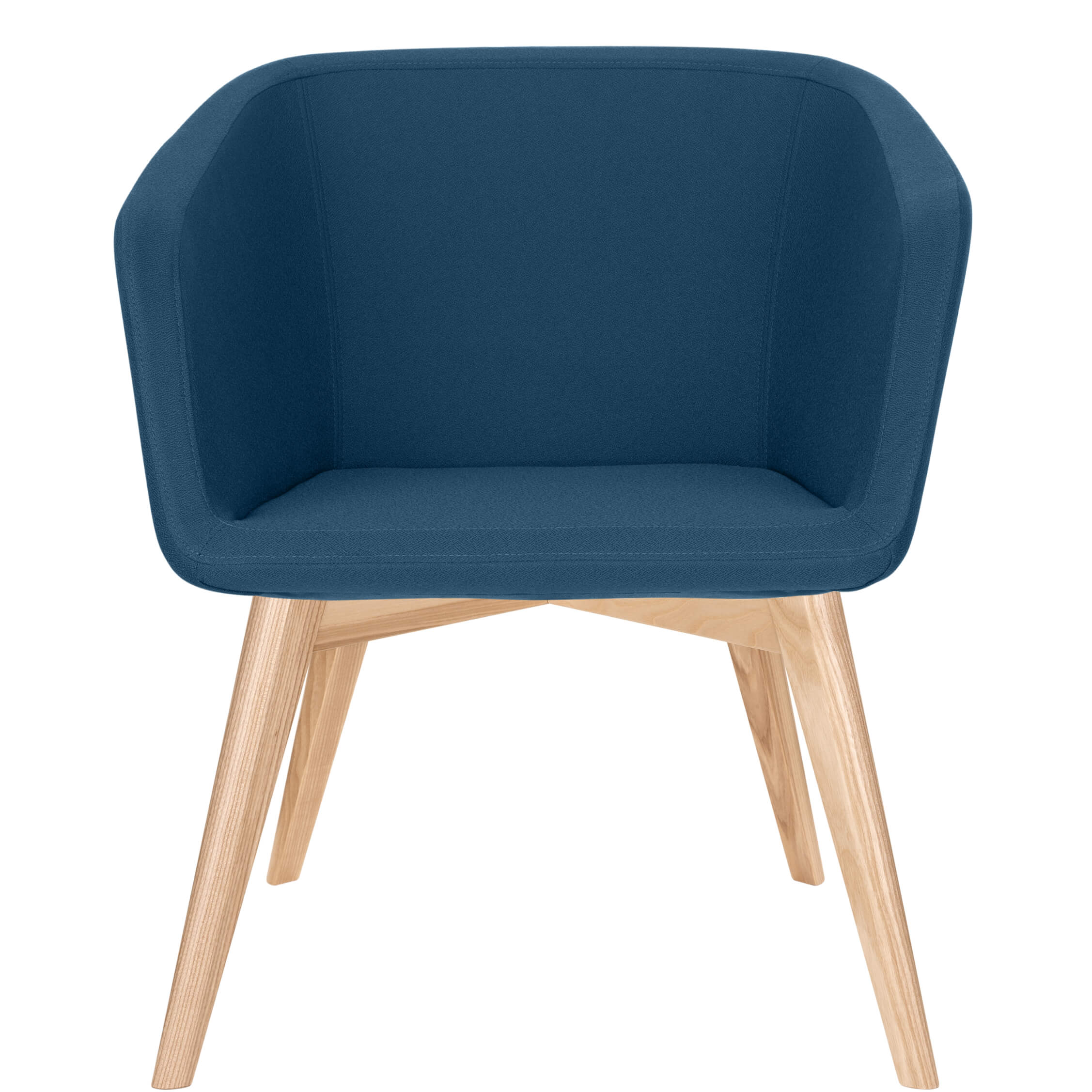 MEG Lounge-Sessel | 4-Fuss-Gestell, Polyesterbezug LUCIA