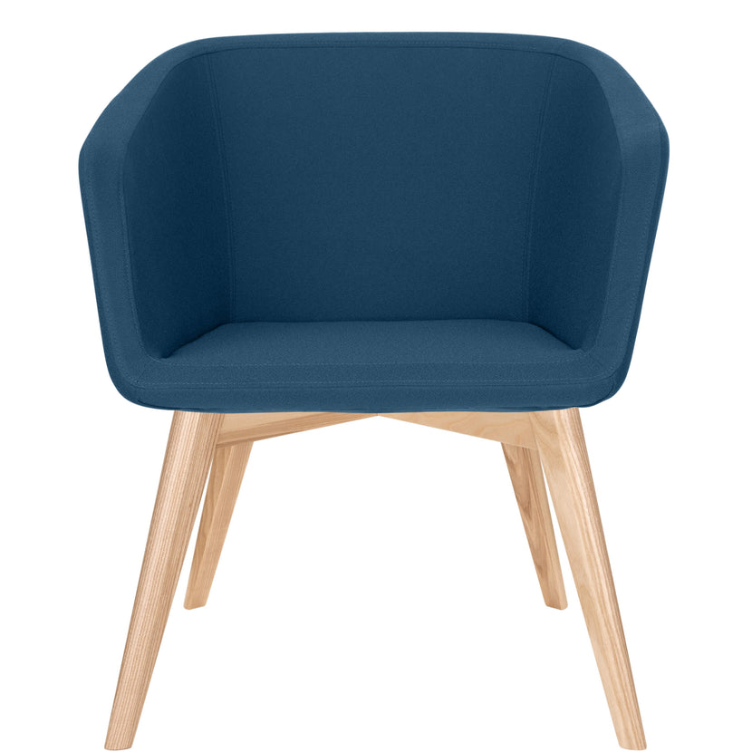 MEG Lounge-Sessel | 4-Fuss-Gestell, Polyesterbezug LUCIA