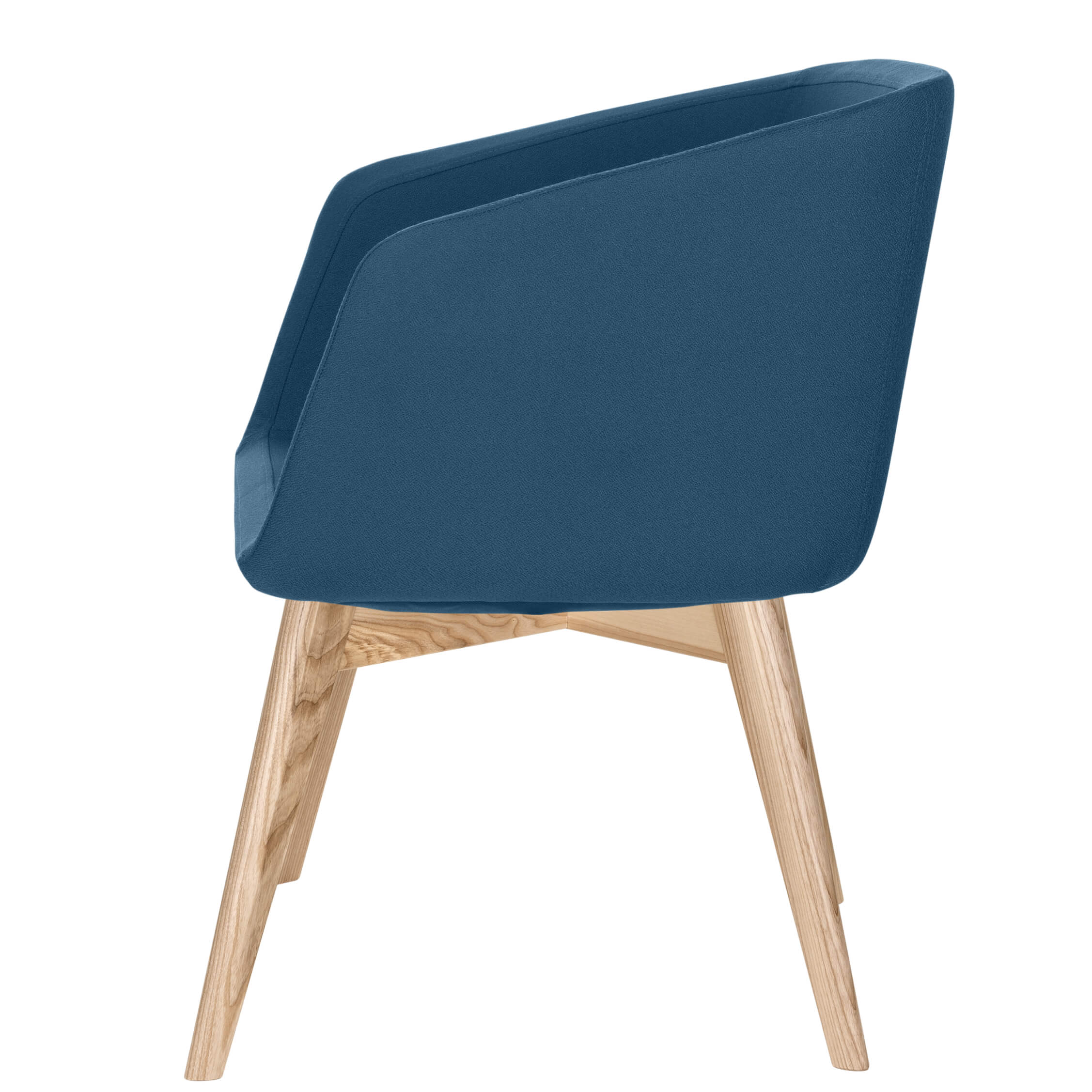 MEG Lounge-Sessel | 4-Fuss-Gestell, Polyesterbezug LUCIA