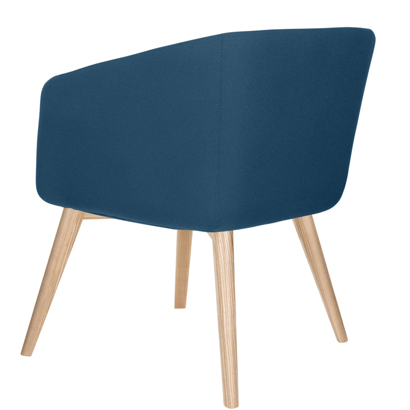 MEG Lounge-Sessel | 4-Fuss-Gestell, Polyesterbezug LUCIA