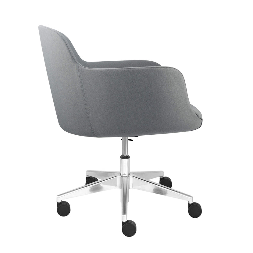 DANAE Lounge-Sessel | Rollbar, höhenverstellbar, Bezugsstoffe LUCIA / VELITO / SYNERGY