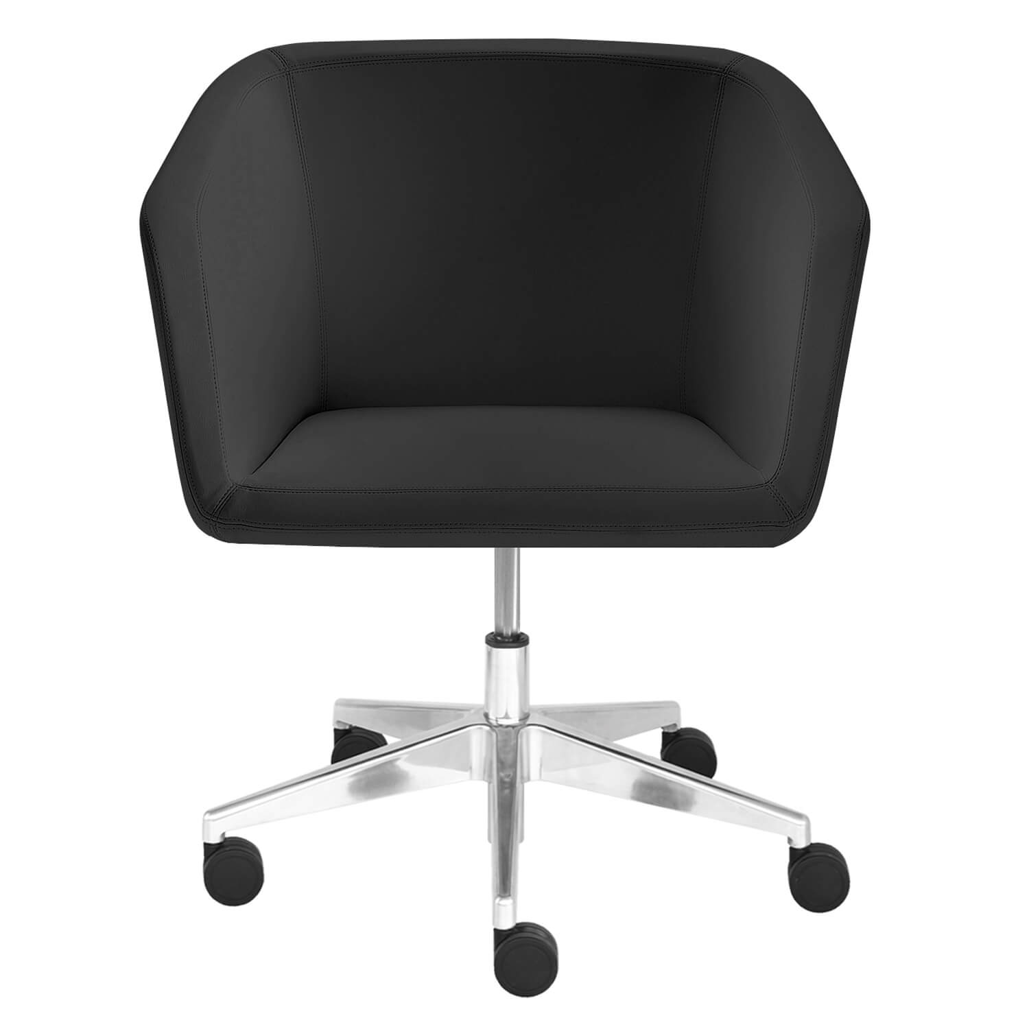 MEG Fauteuil salon | Cuir roulable et synthétique