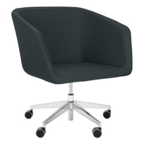 MEG Lounge-Sessel | Rollbar, Polyesterbezug LUCIA