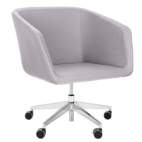 MEG Lounge-Sessel | Rollbar, Polyesterbezug LUCIA