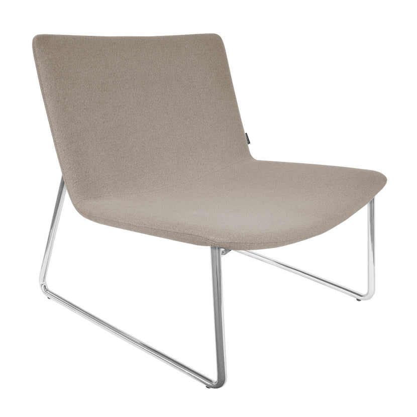 VEGAS lounge chair | Sled base, upholstery fabrics LUCIA / VELITO / SYNERGY