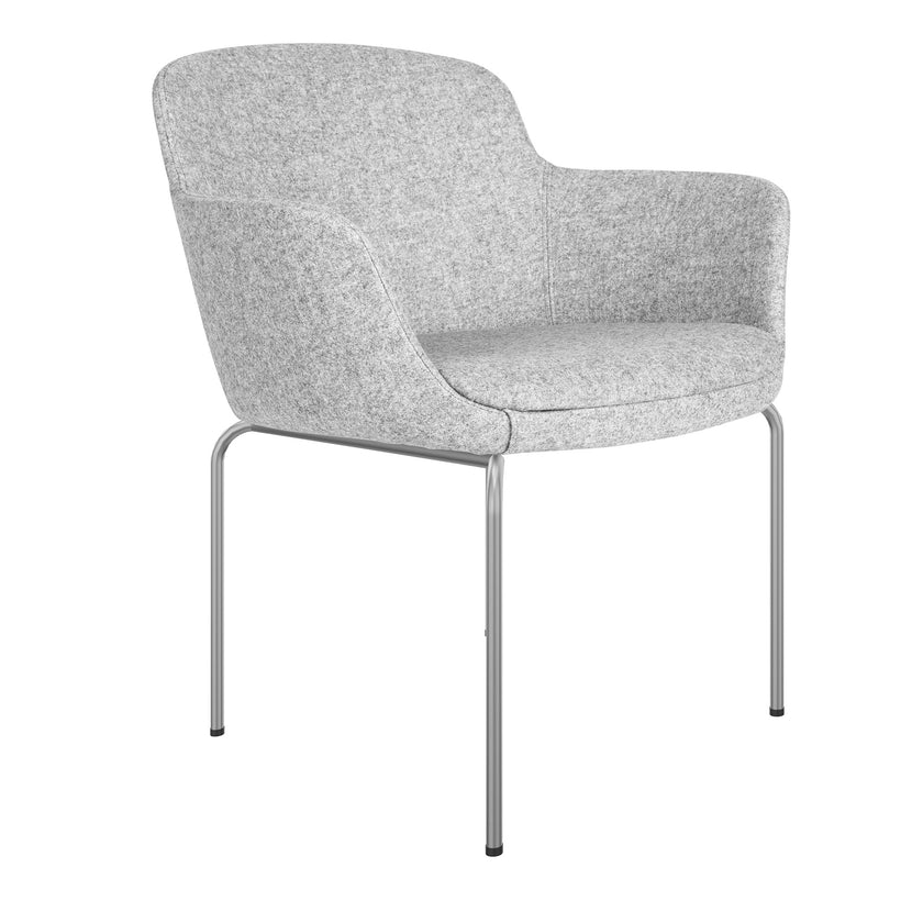 DANAE Fauteuil salon | Cadre de 4 pieds, tissus de référence Lucia / Velito / Synergy