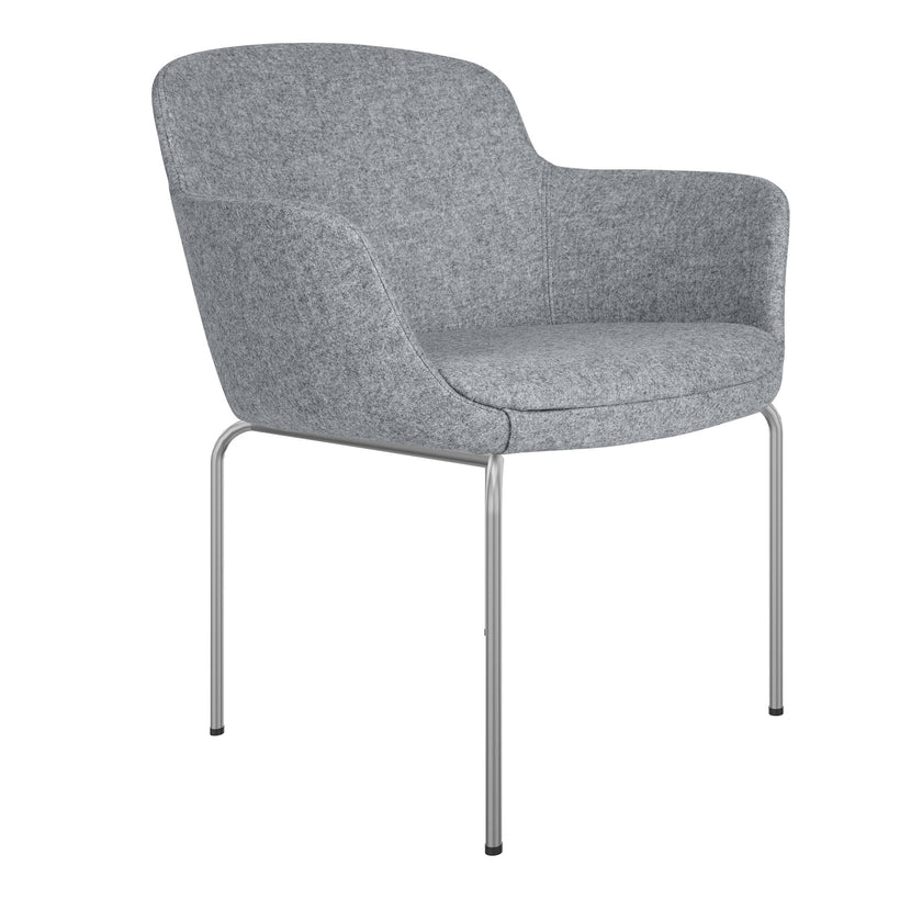 DANAE Fauteuil salon | Cadre de 4 pieds, tissus de référence Lucia / Velito / Synergy