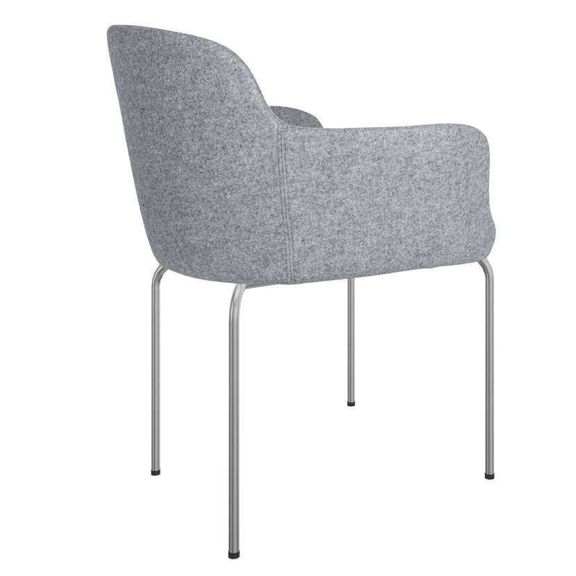 DANAE Fauteuil salon | Cadre de 4 pieds, tissus de référence Lucia / Velito / Synergy