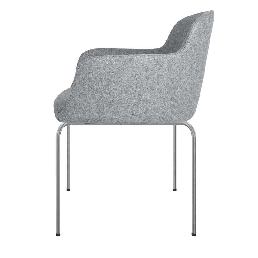 DANAE Fauteuil salon | Cadre de 4 pieds, tissus de référence Lucia / Velito / Synergy