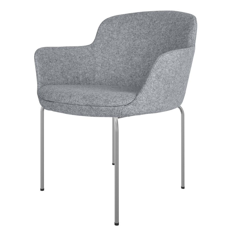 DANAE Fauteuil salon | Cadre de 4 pieds, tissus de référence Lucia / Velito / Synergy