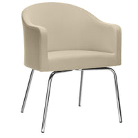 Luna lounge armchair | 4-foot frame, reference substances Lucia / Velito / Synergy