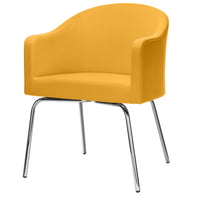 Luna lounge armchair | 4-foot frame, reference substances Lucia / Velito / Synergy