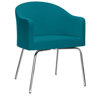 Luna lounge armchair | 4-foot frame, reference substances Lucia / Velito / Synergy