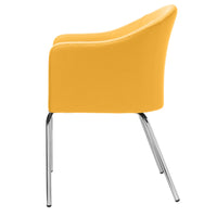 Luna lounge armchair | 4-foot frame, reference substances Lucia / Velito / Synergy