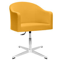 Luna lounge armchair | 4-foot cross, height adjustable, reference substances Lucia / Velito / Synergy