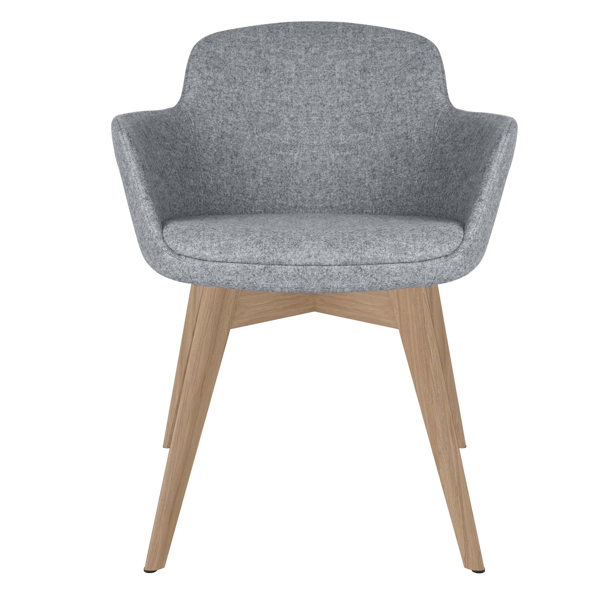 DANAE Fauteuil salon | Cadre Esche-Ech-Wood, Tabrics de référence Lucia / Velito / Synergy
