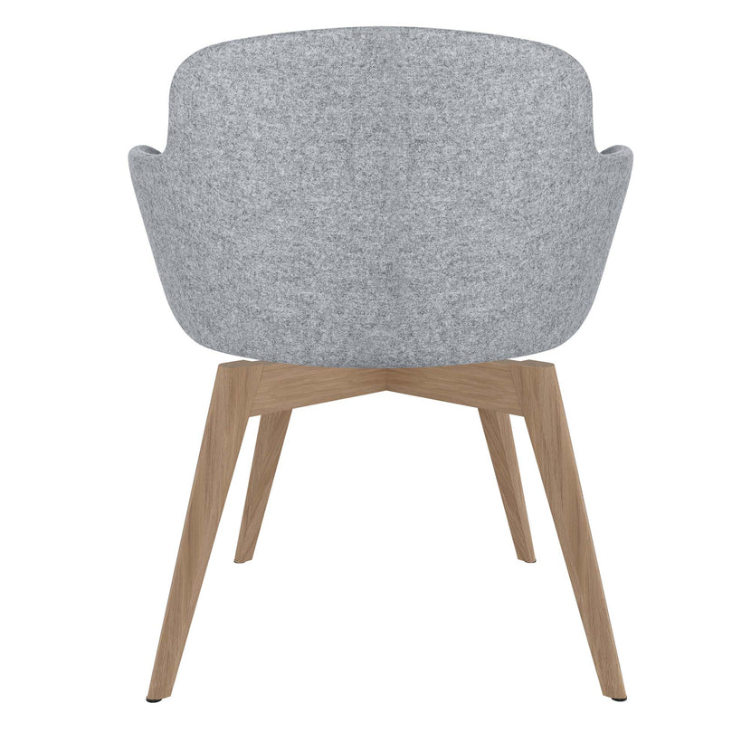 DANAE Fauteuil salon | Cadre Esche-Ech-Wood, Tabrics de référence Lucia / Velito / Synergy
