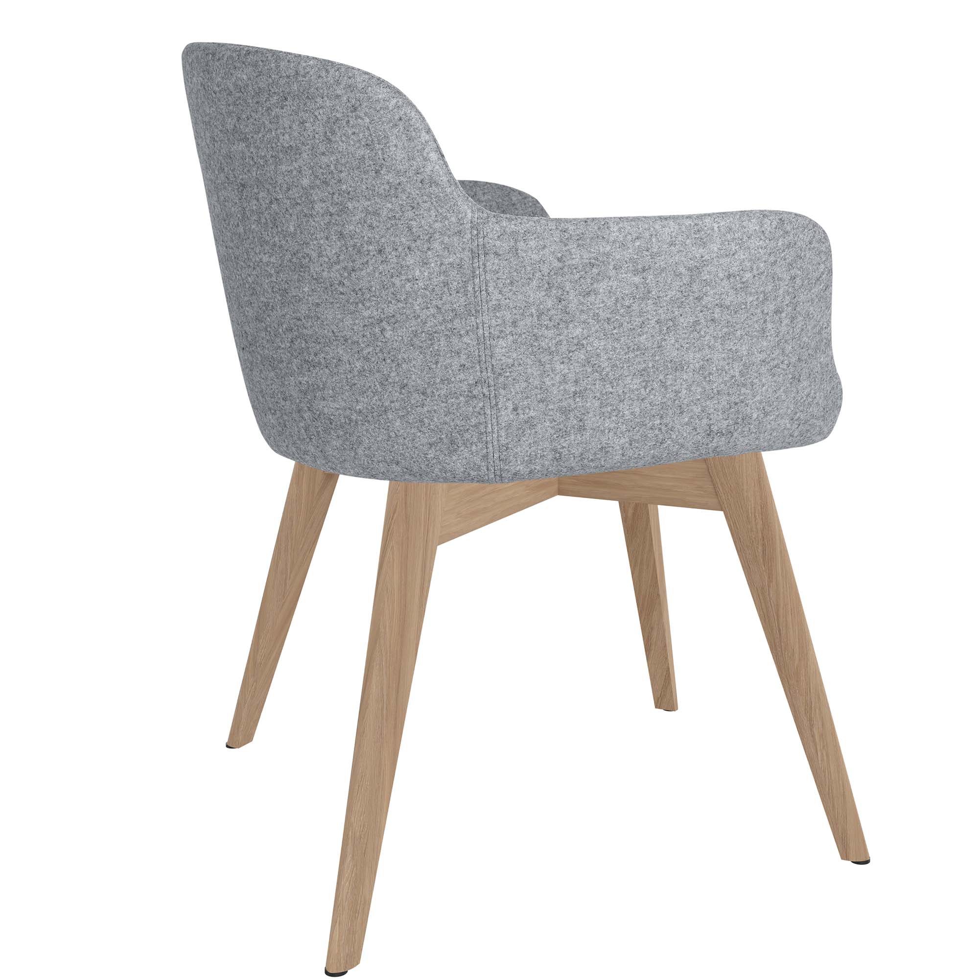 DANAE Fauteuil salon | Cadre Esche-Ech-Wood, Tabrics de référence Lucia / Velito / Synergy