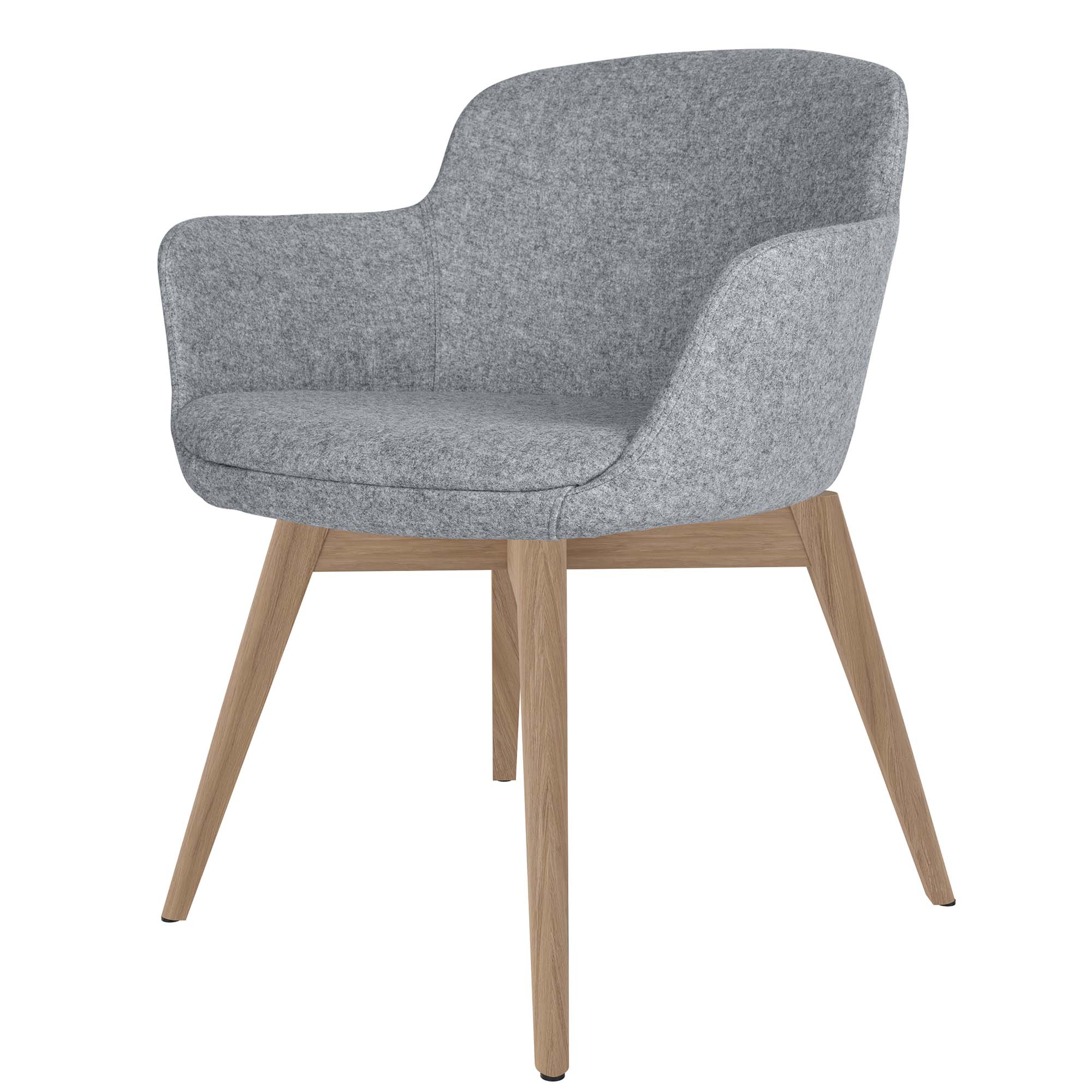 DANAE Fauteuil salon | Cadre Esche-Ech-Wood, Tabrics de référence Lucia / Velito / Synergy