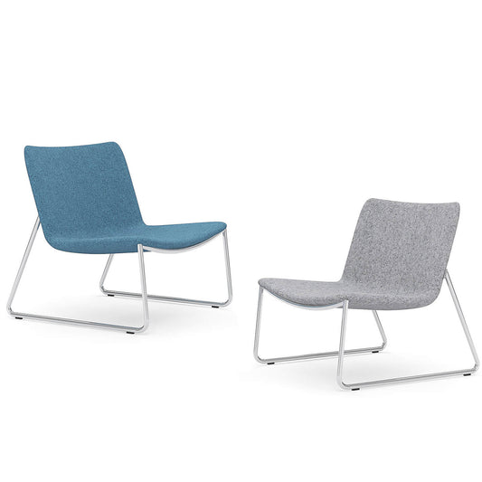 VEGAS lounge chair | Sled base, upholstery fabrics LUCIA / VELITO / SYNERGY