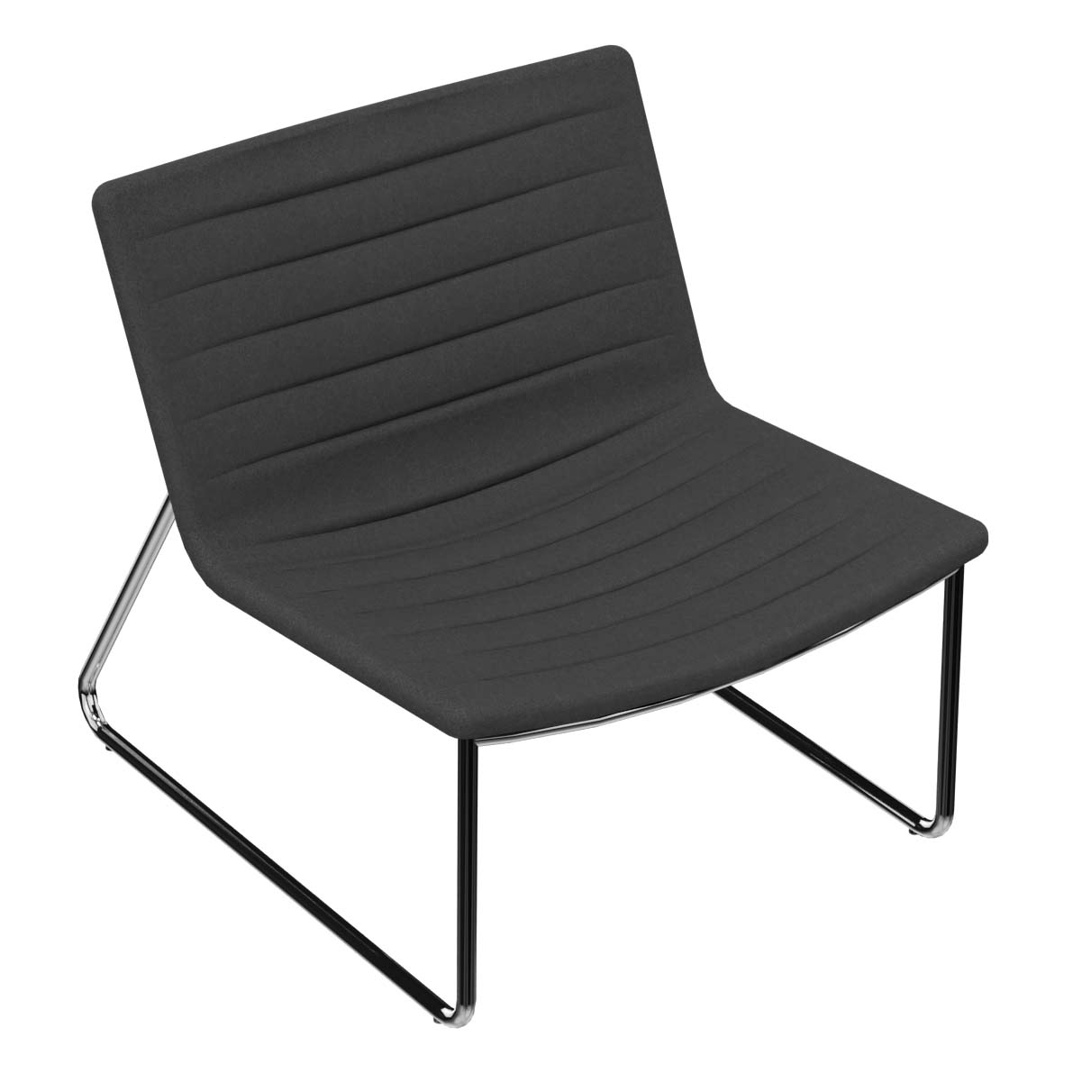 VEGAS Lounge-Sessel | Kufengestell, Steppung, Bezugsstoffe LUCIA / VELITO / SYNERGY