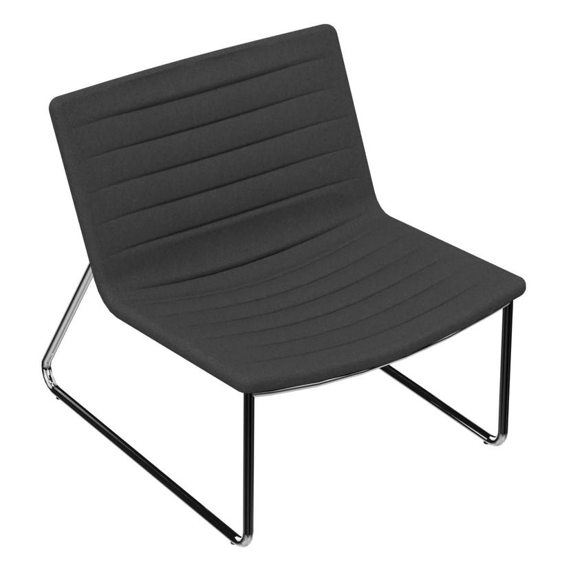 VEGAS Lounge-Sessel | Kufengestell, Steppung, Bezugsstoffe LUCIA / VELITO / SYNERGY