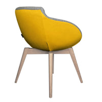 Tula lounge chair | Solid wood frame, wool covers Velito / Synergy