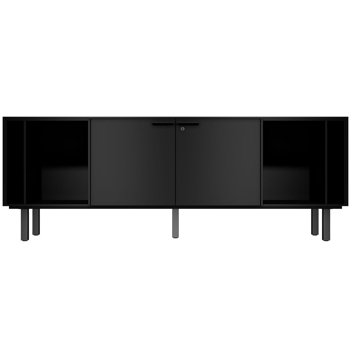 Bralco SILE Lowboard | 1 oh, 2025 x 740 mm, noir - 2 Lightbox Main Image