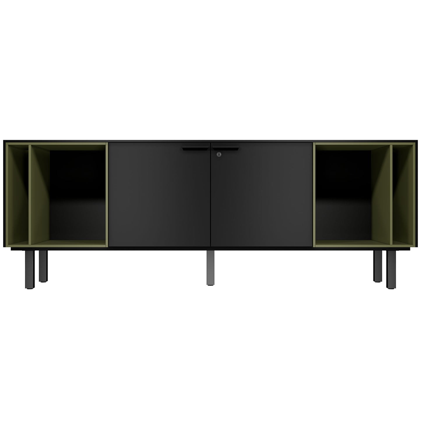 BRALCO SILE Buffet bas | 1 OH, 2025 x 740 mm, noir