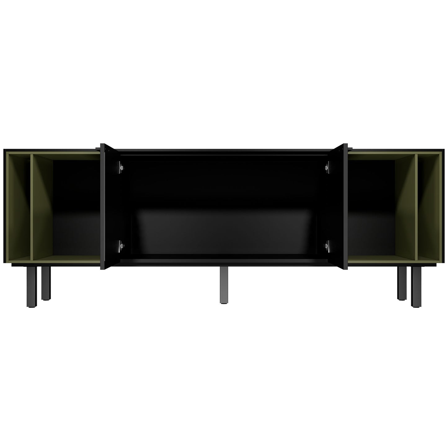 BRALCO SILE Buffet bas | 1 OH, 2025 x 740 mm, noir