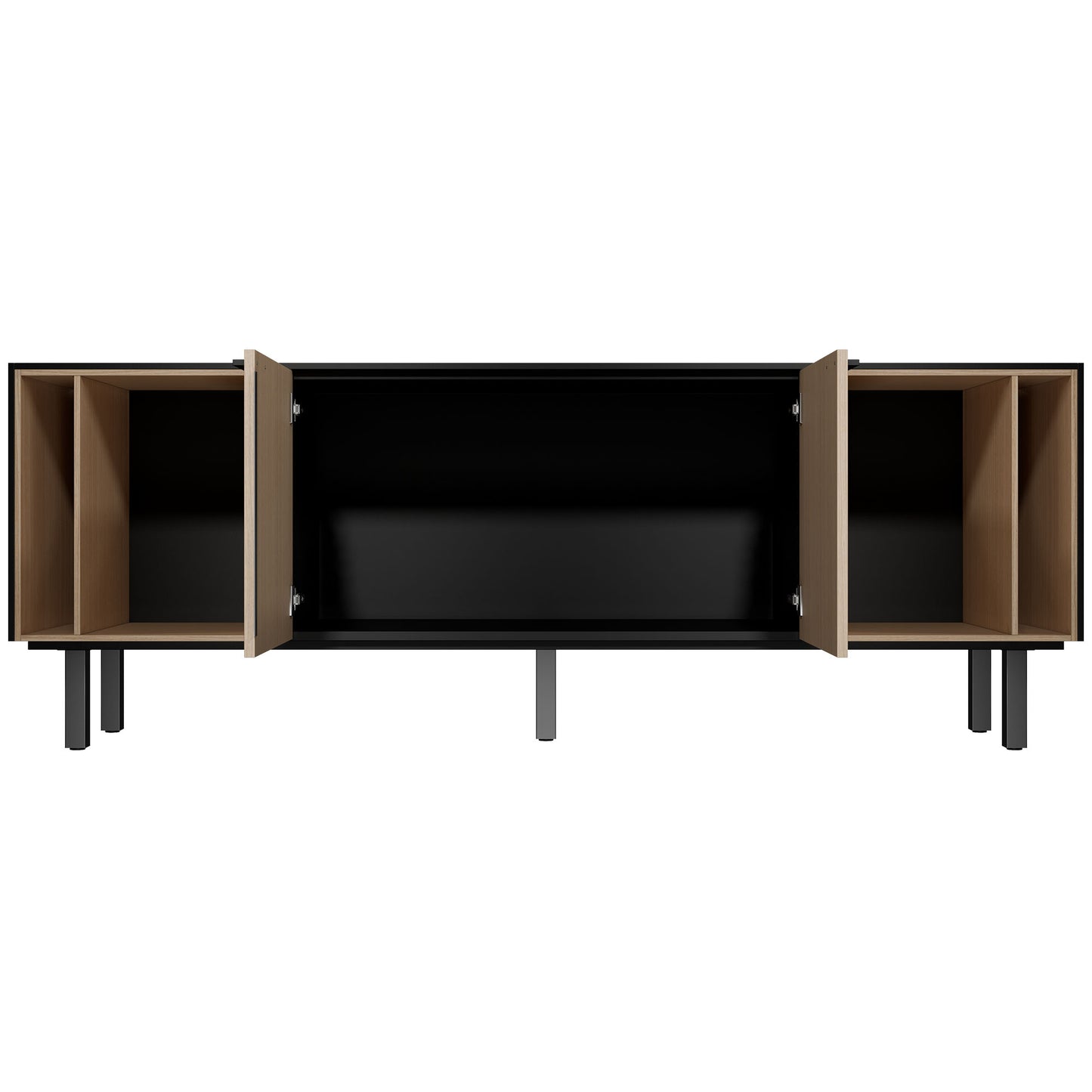 BRALCO SILE Buffet bas | 1 OH, 2025 x 740 mm, noir