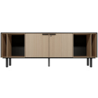 BRALCO SILE Buffet bas | 1 OH, 2025 x 740 mm, noir