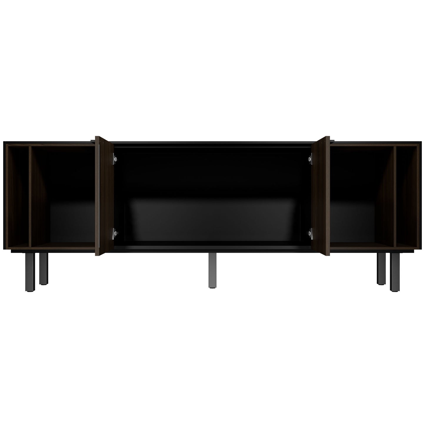 BRALCO SILE Buffet bas | 1 OH, 2025 x 740 mm, noir