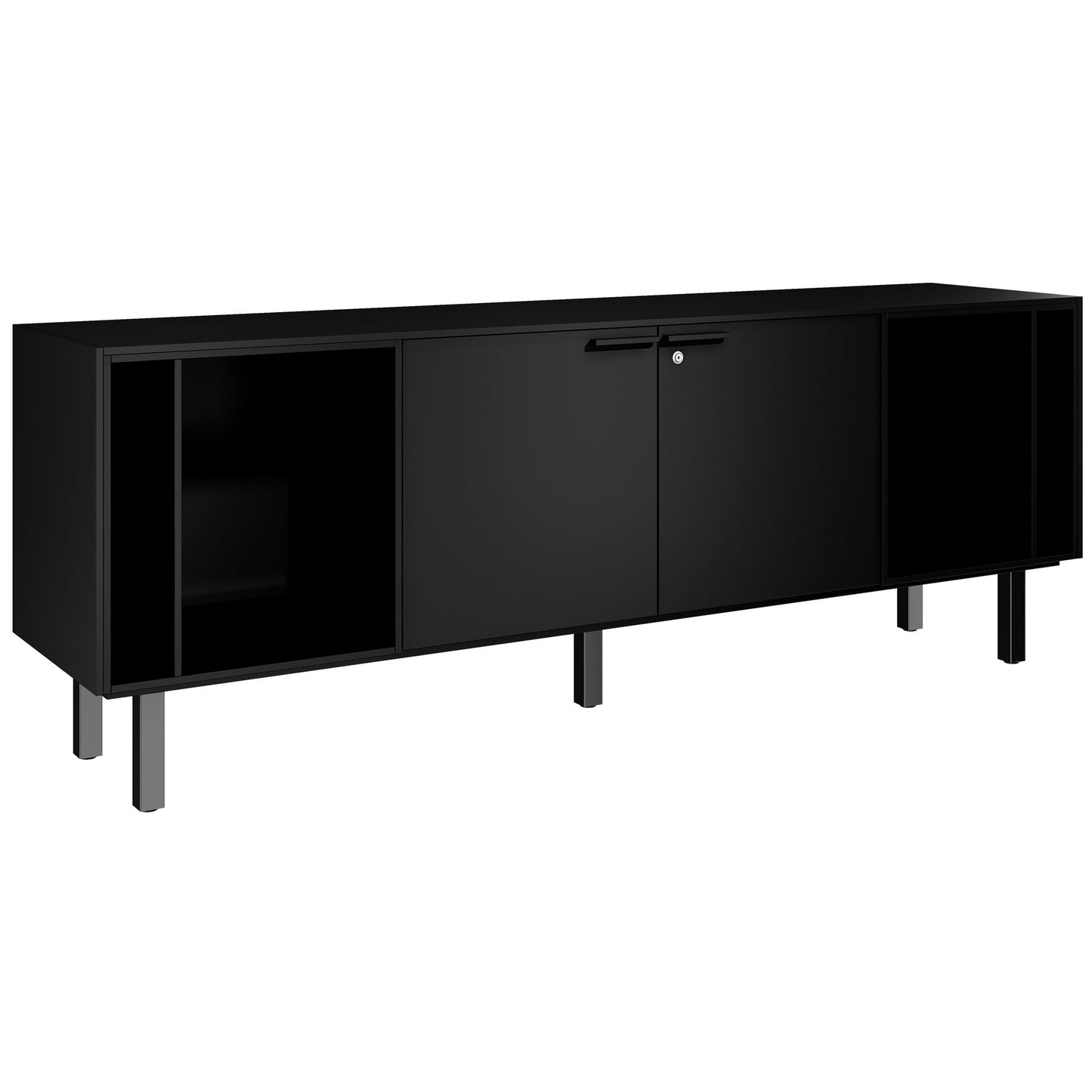 BRALCO SILE Buffet bas | 1 OH, 2025 x 740 mm, noir