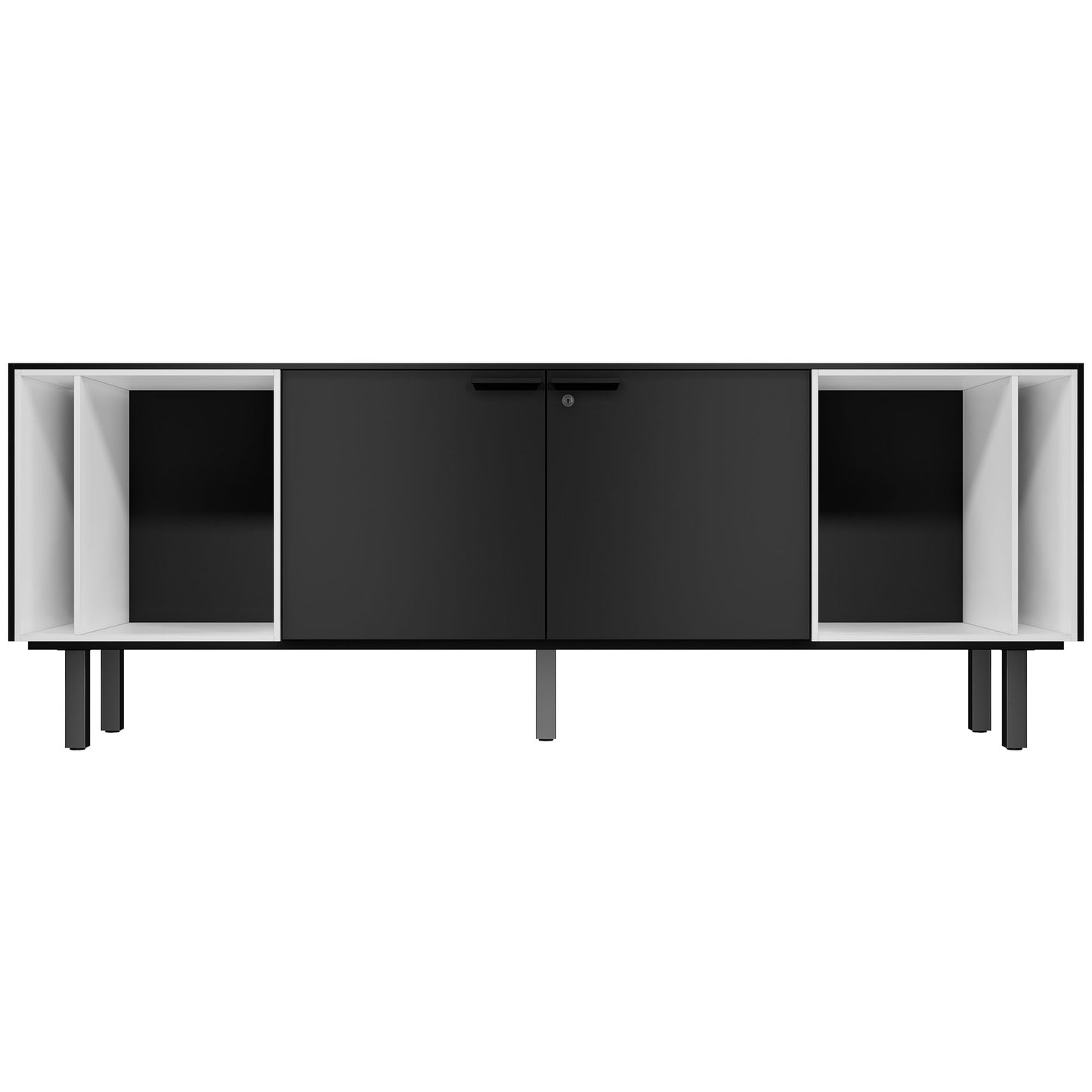 BRALCO SILE Buffet bas | 1 OH, 2025 x 740 mm, noir