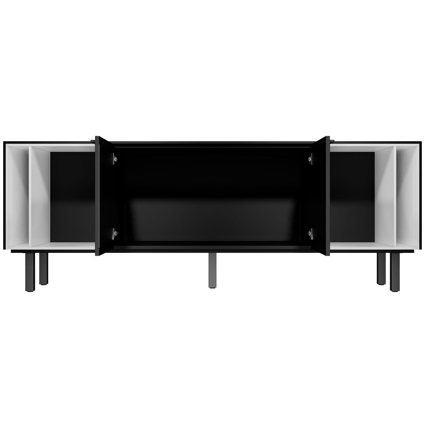 BRALCO SILE Buffet bas | 1 OH, 2025 x 740 mm, noir