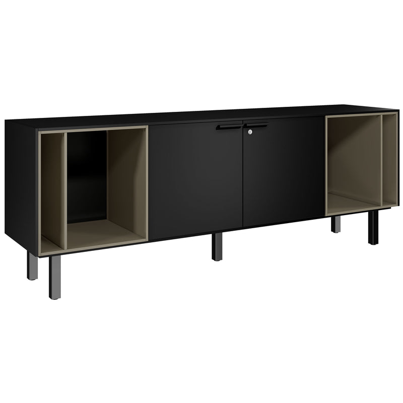Bralco SILE Lowboard | 1 oh, 2025 x 740 mm, noir - 4 Main Image
