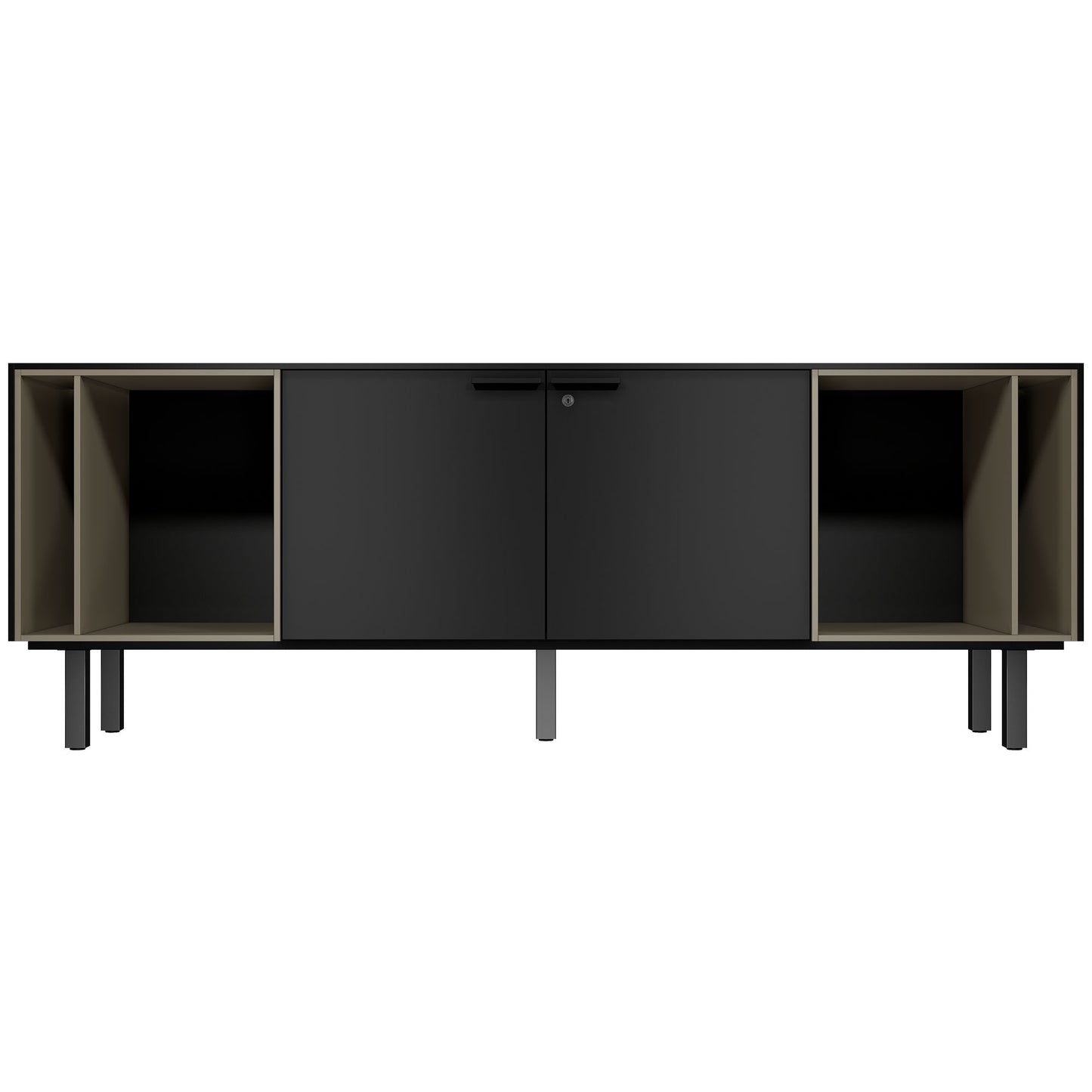 BRALCO SILE Lowboard | 1 OH, 2025 x 740 mm, black
