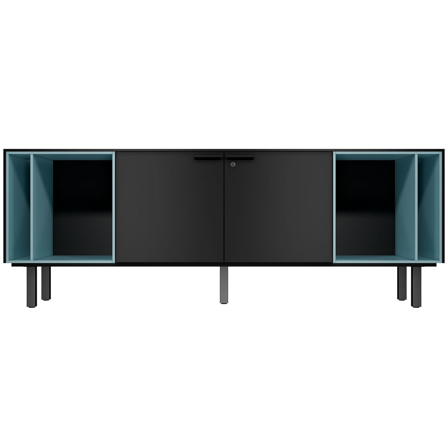 BRALCO SILE Buffet bas | 1 OH, 2025 x 740 mm, noir