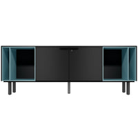 BRALCO SILE Buffet bas | 1 OH, 2025 x 740 mm, noir