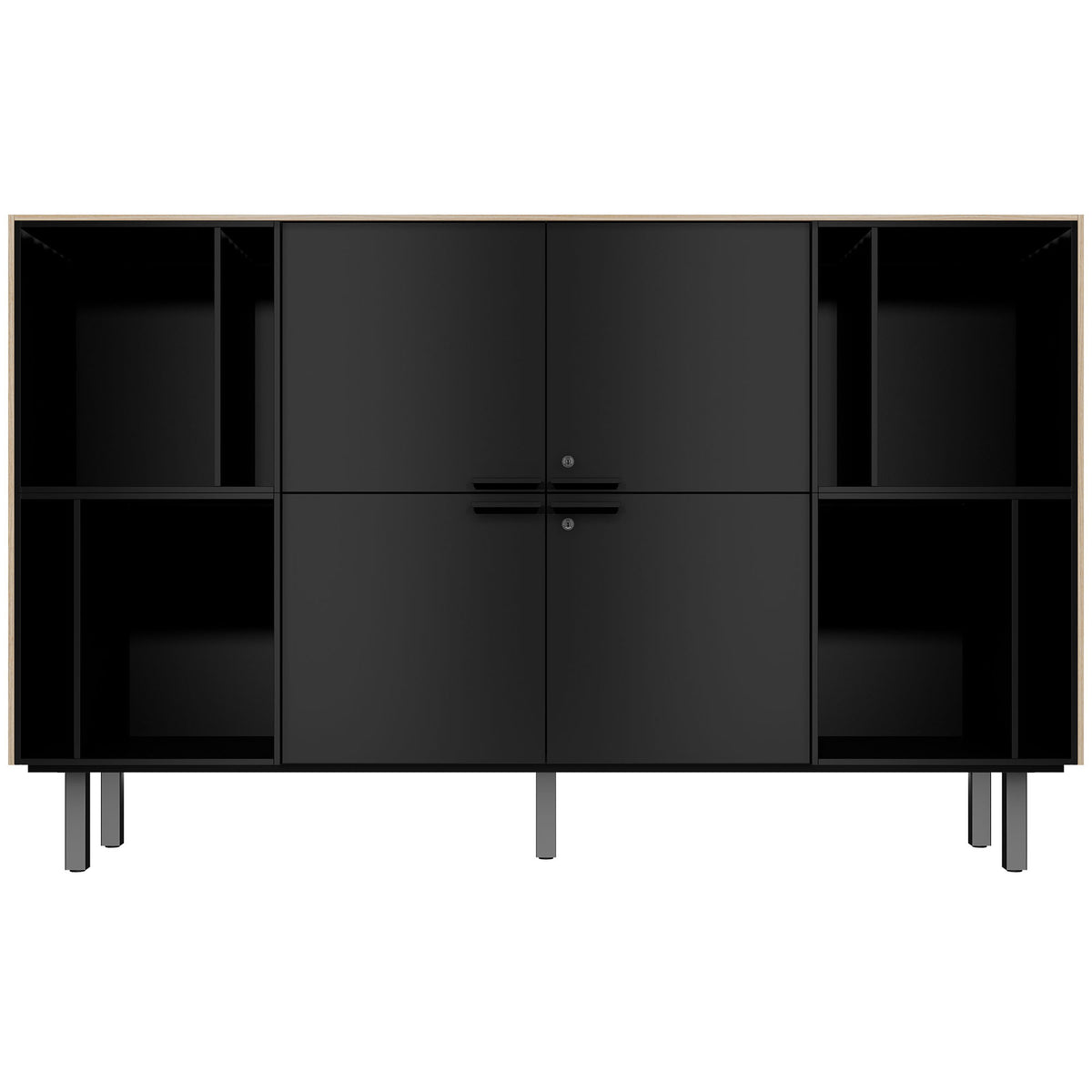 Bralco SILE Highboard | 2 oh, 2025 x 1250 mm, chêne - 2 Lightbox Main Image