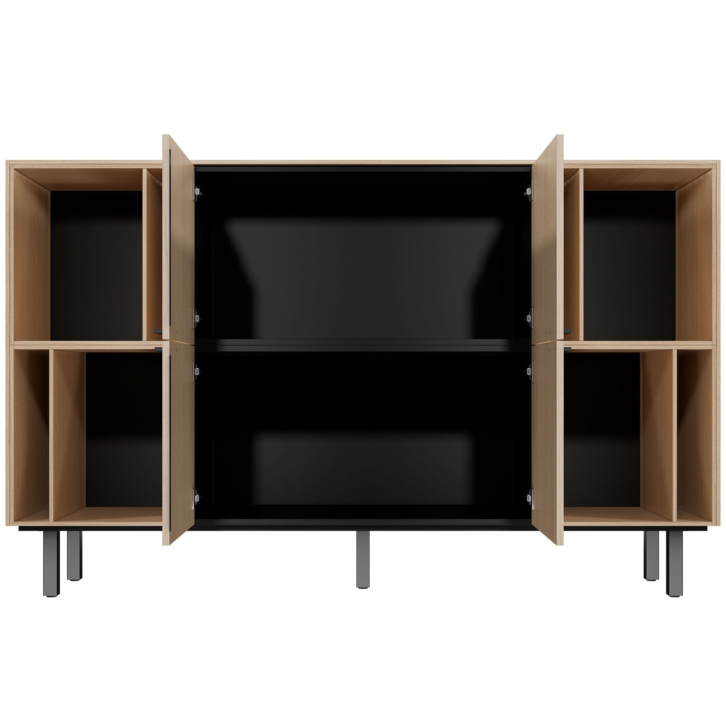 Bralco SILE Highboard | 2 oh, 2025 x 1250 mm, chêne