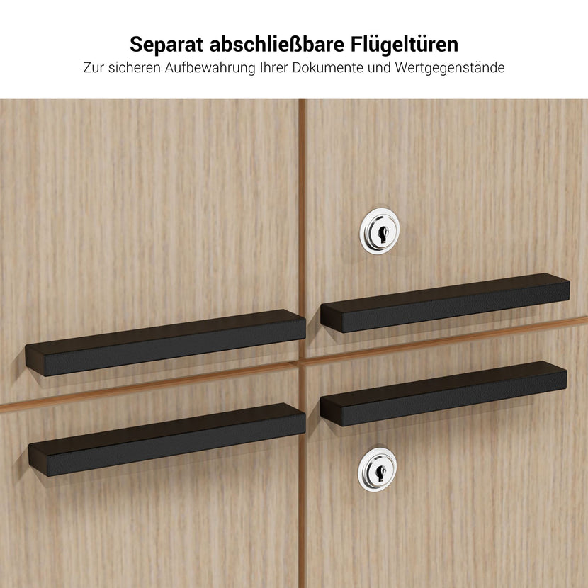 BRALCO SILE Highboard | 2 OH, 2025 x 1250 mm, Nussbaum