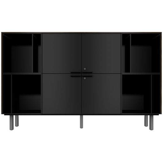 Bralco Sile Highboard | 2 oh, 2025 x 1250 mm, noce