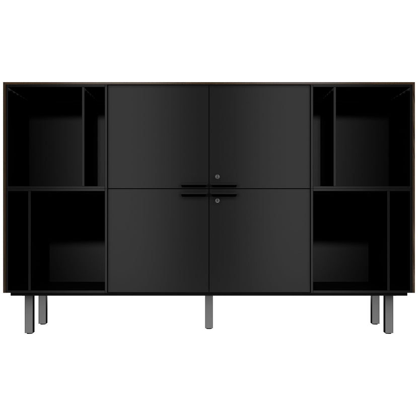 BRALCO SILE Highboard | 2 OH, 2025 x 1250 mm, Nussbaum