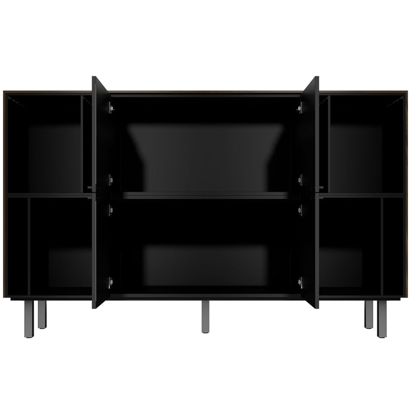 BRALCO SILE Highboard | 2 OH, 2025 x 1250 mm, Nussbaum